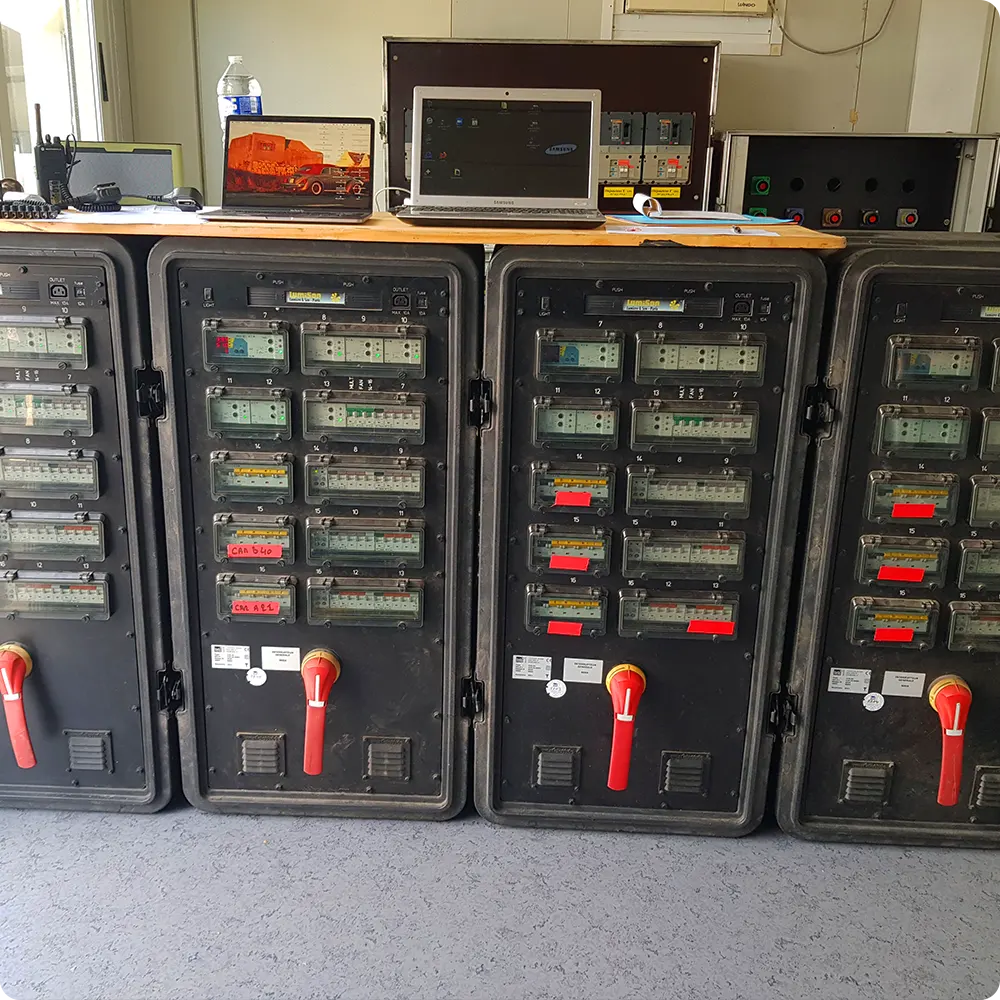 distribution et protection électrique -TV Armoires Int Régie- prestation