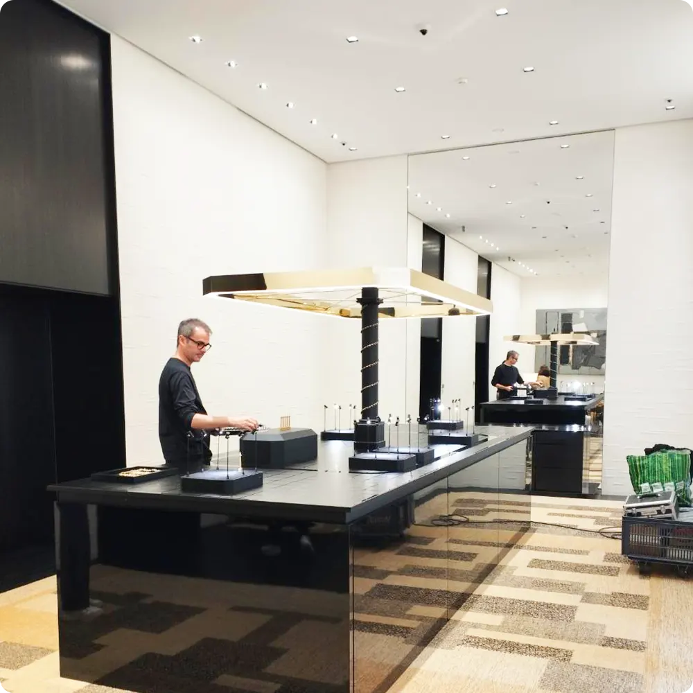 éclairage muséologique-réalisation