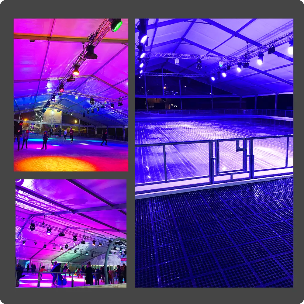 éclairage scénique - prestation patinoire