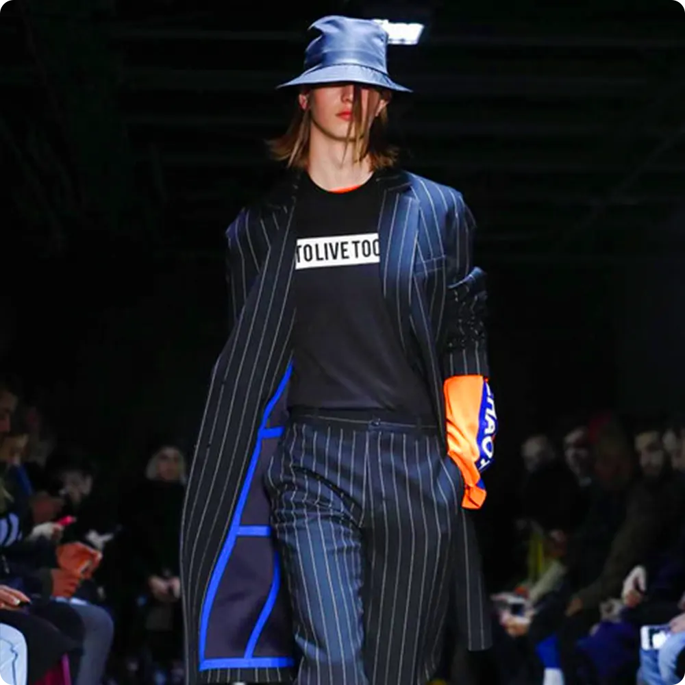 éclairage de défilé de mode - Christian Dada menswear FW17 Paris